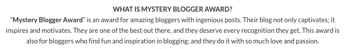 Mystery-blogger-award-description